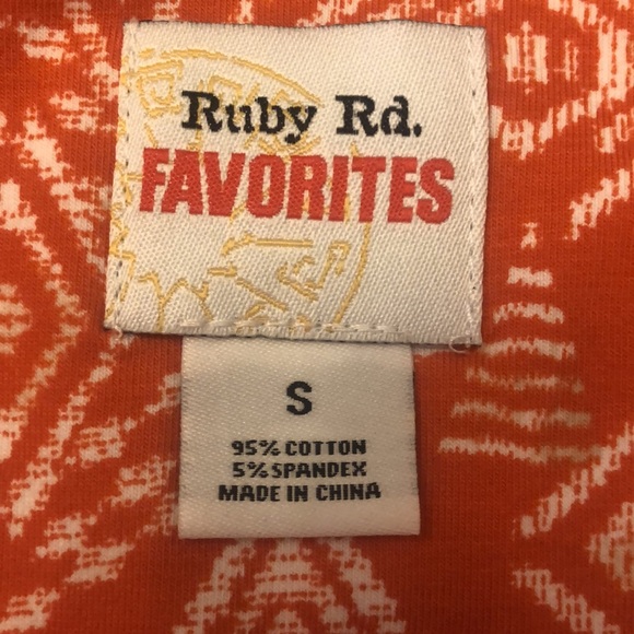 Ruby Rd. Favorites pullover beaded Aztec size small blouse 3/4 length sleeve - Picture 6 of 12